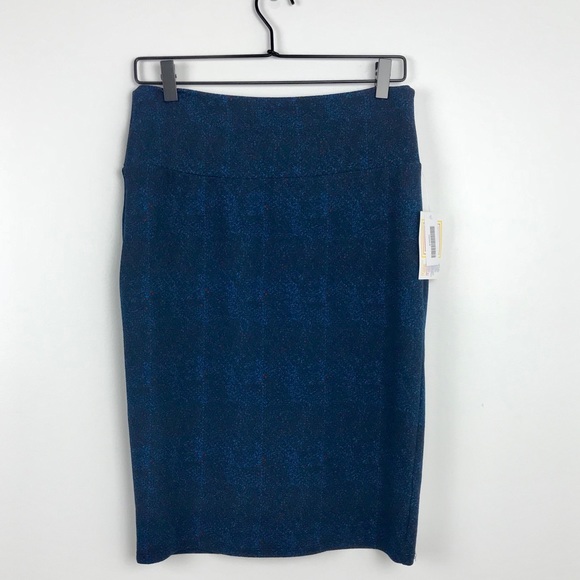 LuLaRoe Dresses & Skirts - LuLaRoe | Cassie blue knee length skirt Medium NWT